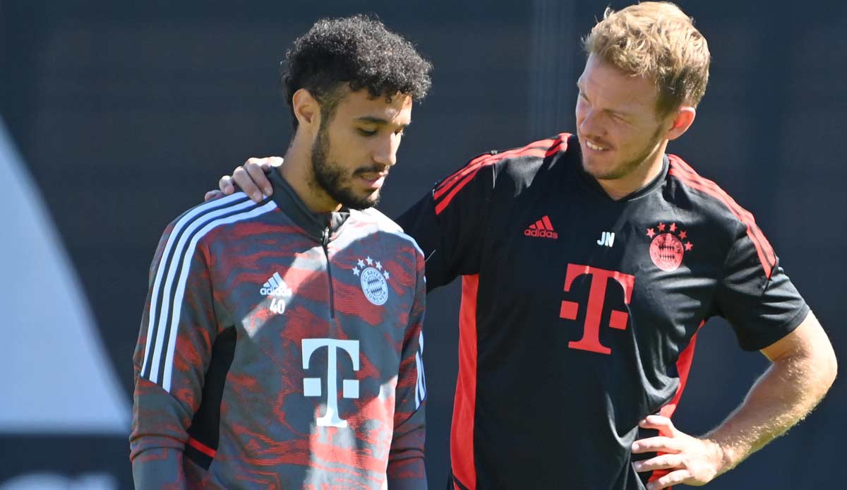 "Wir haben mehr Läufe gemacht als er kannte", erklärte FCB-Coach Julian Nagelsmann. "Er muss sich noch an das Tempo gewöhnen." Insgesamt agierte der Marokkaner im Bayern-Dress noch etwas zu zurückhaltend.