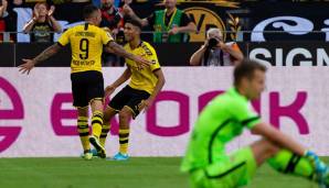 Borussia Dortmund zerlegt Bayer Leverkusen mit 4:0. Während Achraf Hakimi und die Offensive beim BVB überzeugen, enttäuschen zwei Verteidiger der Werkself auf ganzer Linie. Kai Havertz taucht erst in der zweiten Hälfte auf. Die Einzelkritiken und Noten.