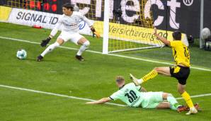 Borussia Dortmund ist ein Traumstart in die neue Bundesliga-Saison gelungen. Beim klaren 3:0 gegen Borussia Mönchengladbach überzeugte vor allem der 17-jährige Giovanni Reyna. Derweil enttäuschten zwei Gladbacher Weltmeister. Die Noten und Einzelkritiken