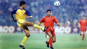Miodrag Belodedici: Mit Steaua Bukarest holte der rumänische Libero 1986 den Henkelpott, zwölf Jahre später kehrte er zu seinem Jugendverein zurück, wo er seiner Karriere 2001 beendete. Aktuell im Betreuerstab der Nationalmannschaft tätig.