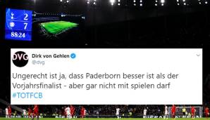 SC Paderborn - FC Bayern München 2:3 (Anm. d. Red.).