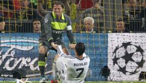 Roman Weidenfeller setzte sich 2013 mit dem BVB gegen Real Madrid und Cristiano Ronaldo durch.