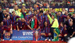 Platz 11 – FC BARCELONA (2006): 9 Siege aus 13 Spielen (69,2 Prozent Siegquote; 24:5 Tore)