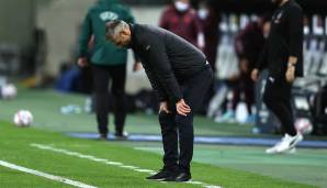 Am Boden zerstört: Gladbach-Trainer Marco Rose nach dem Last-Minute-Ausgleich von Real Madrid