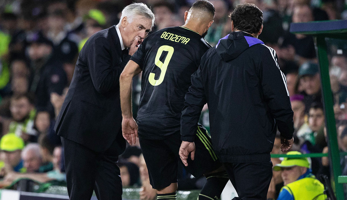 Karim Benzema hat sich am ersten Spieltag verletzt und steht gegen Leipzig nicht zur Verfügung.