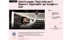 Inter Mailand vs. FC Bayern - Gazzetta dello Sport: "Sané zaubert, Inter kämpft, aber die Bayern sind für Inzaghi und sein Team 'unspielbar'."