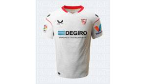 Platz 24 - FC Sevilla | Heim: 5/10 | Es könnte etwas untergehen. Die Basics im Look der Region sind alle vorhanden, aber die konkurrierenden Farben und Logos der einzelnen Sponsoren schmälern das Design.