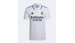 Platz 1 - Real Madrid | Heim: 8/10 | Der Klassiker in Weiß wurde durch den Ein-Knopf-Kragen auf ein neues Niveau gehoben. Die lavendelfarbenen Details vervollständigen ein stylisches Trikot.