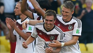 Philipp Lahm und Bastian Schweinsteiger bei der WM 2014