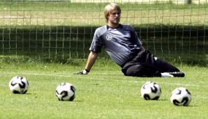 Auch Timo Hildebrand lag nicht nur idyllisch im Gras rum. Beim letzten Gruppenspiel gegen Argentinien (2:2) durfte der damalige VfBler in den Kasten