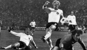 Platz 19: Berti Vogts - Zwischen 1967 und 1978 machte Vogts 96 Spiele für Deutschland. Der Abwehrspieler und Weltmeister von 1974 schoss ein Tor für die Nationalmannschaft.