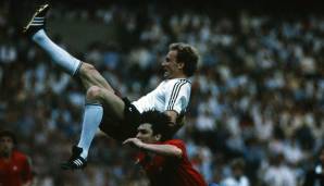 Platz 20: Karl-Heinz Rummenigge - Von 1976 bis 1986 absolvierte der heutige Vorstandsvorsitzende vom FC Bayern 95 Länderspiele für die Nationalmannschaft. Der Europameister von 1980 erzielte 45 Tore für Deutschland.
