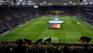 Die PreZero Arena in Sinsheim am Samstagabend vor dem Länderspiel zwischen Deutschland und Israel.