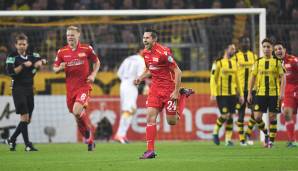 Platz 10: STEVEN SKRZYBSKI am 26. Oktober 2016 für Union Berlin gegen Borussia Dortmund (2. Runde): 45 Sekunden.