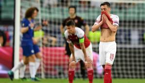 Eden Hazard überragte bei Chelseas Europa-League-Sieg. Beim unterlegenen Gegner FC Arsenal enttäuschten vor allem die beiden ehemaligen Bundesligaspieler Mesut Özil und Pierre-Emerick Aubameyang. Die Noten und Einzelkritiken.