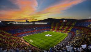 Im Camp Nou in Barcelona finden 99.354 Zuschauer Platz.