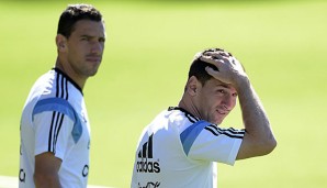 Maxi Rodriguez und Lionel Messi wurden 2014 zusammen Vize-Weltmeister