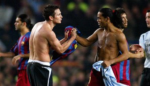 Frank Lampard und Ronaldinho standen sich in der Champions League gegenüber