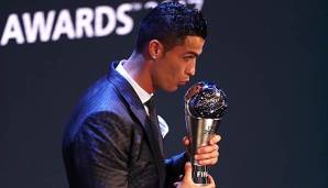 2017 gewann Cristiano Ronaldo die Wahl zum Weltfußballer.