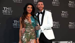 Sergio Ramos war auch da - und hat für das extravagante Kleid seiner Frau wohl vorher noch einmal das Portemonnaie gezückt.