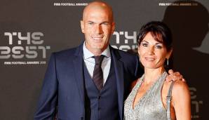 Auch Zinedine Zidane ließ sich die Ehre nicht nehmen. An seiner Seite zeigte sich Ehefrau Veronique.