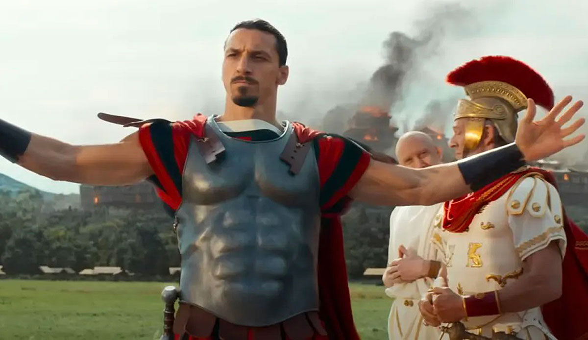 Nun gibt es auch einen ersten Trailer des neuen Asterix-Filmes. Neben Ibra sind unter anderem Hollywood-Star Vincent Cassel (rechts; in der Rolle des Cäsars) und Marion Cotillard als Kleopatra zu sehen. Als Zenturio befehligt Ibra eine römische Armee.