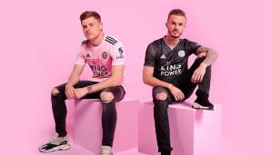 Leicester City - Auswärts- und 3. Trikot: Auswärts spielt Leicester im WM-Trikot von Deutschland - nur eben in zartem rosa. Das Ausweichtrikot ist schwarz.
