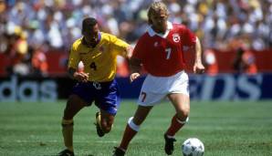 Alain Sutter nahm mit der Schweiz an der WM 1994 in den USA teil.