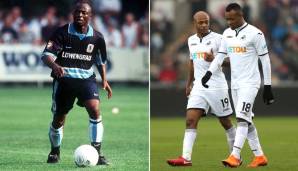Abedi Pele und Andre und Jordan Ayew: Pele ist eine Legende bei Olympique Marseille (3x Meister, 1x CL-Sieger). Vor seinem Karriereende lief er sogar für 1860 auf. Neben Andre und Jordan spielt auch sein 3. Sohn Ibrahim Fußball, nur weniger erfolgreich.