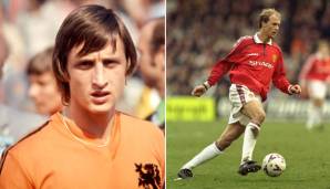 Johan und Jordi Cruyff: Johan ist DAS Idol des niederländischen und katalanischen Fußballs, der Erfinder des Voetbal totaal. Sohn Jordi genoss eine gute Ausbildung bei Ajax und Barca, blieb aber auch wegen vieler Verletzungen im Schatten seines Vaters.