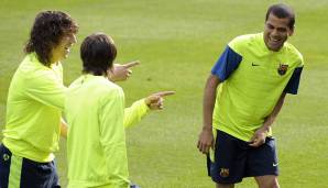 Platz 15: 12 Torvorlagen 2008/09 - Dani Alves (9) und Carles Puyol (3) für den FC Barcelona.