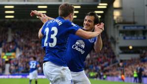 Platz 15: 12 Torvorlagen 2010/11 - Leighton Baines (11) und Seamus Coleman (1) für den FC Everton.