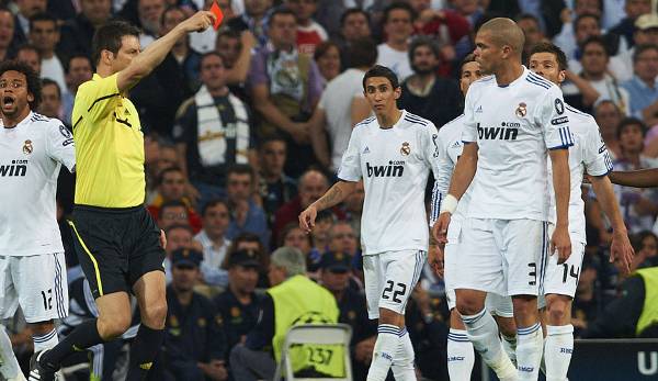 Pepe: 13 Platzverweise. Ein wahrer Traumpartner für Ramos ist natürlich der robuste Portugiese Pepe, der in Sachen Karten allerdings ein Waisenknabe gegenüber seinem spanischen Ex-Kollegen bei Real ist.