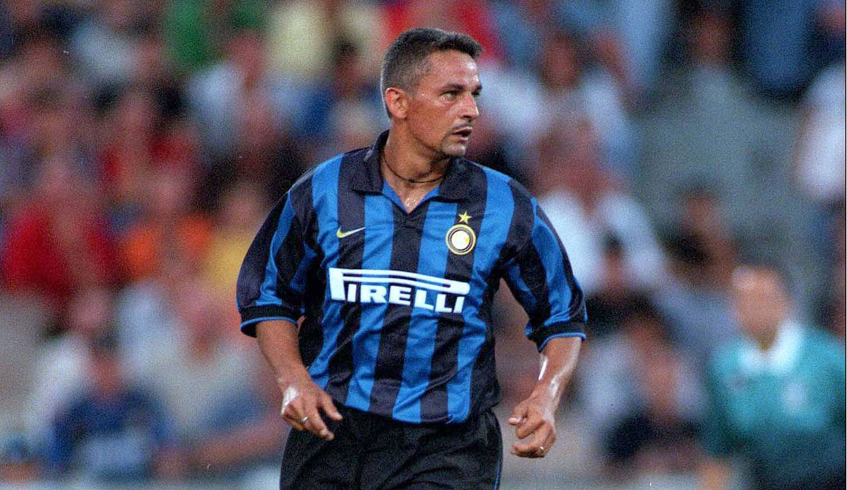 Roberto Baggio: Der Italiener trug das Trikot der größten Vereine seines Landes, bekam aber nur selten die Chance auf ein Champions-League-Endspiel. Mit Inter erreichte er 1998/99 das Viertelfinale, mehr war für ihn nicht drin.