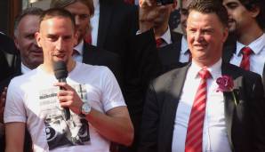 FRANCK RIBERY: Von 2009 bis 2011 unter Louis van Gaal beim FC Bayern München.