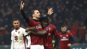 Platz 18: Zlatan Ibrahimovic und Franck Kessie (AC Milan): 21 Tore, 4 Assists