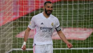 Platz 9: KARIM BENZEMA (Real Madrid/+10) - In LaLiga hat er in den letzten Wochen getroffen, wie er wollte. Der 33-Jährige steht bei acht Toren in sechs Liga-Spielen seit Februar und ist entscheidend dafür, dass Real wieder im Titelkampf ist.