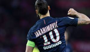 Platz 1: Zlatan Ibrahimovic mit 301 Toren gegen 80 unterschiedliche Teams für Manchester United, Barcelona, Milan, Inter Mailand, Juventus und PSG