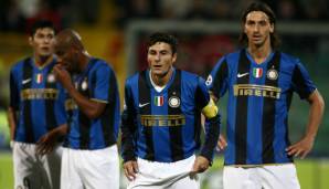 Platz 10 (115 Spiele) - Javier Zanetti: Trotz Ibrahimovic im Kader war der Argentinier, Spitzname “Traktor” auch von 2006 bis 2009 unangefochtener Kapitän und Anführer Inters. Gemeinsam gewannen sie fünf Titel.