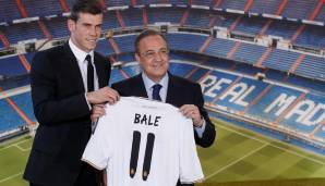 GARETH BALE: 2009/10 für 101 Millionen Euro von Tottenham Hotspur zu Real Madrid - Bale durchbrach als Erster die 100-Millionen-Schallmauer. Lange bildete er mit Benzema und CR7 das gefürchtete BBC-Sturmtrio.