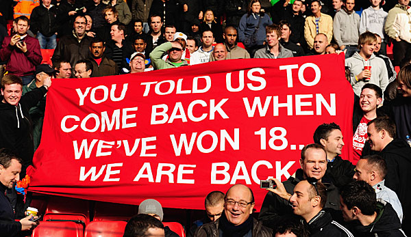 2009 gewann Manchester United seinen 18. Meistertitel und zog somit mit dem FC Liverpool gleich.