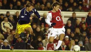 David Bentley (35, RM): Wurde mit David Beckham und Dennis Bergkamp verglichen. Es blieb jedoch bei einem Ligaspiel für Arsenal. 2005 ging er nach Blackburn, 2008 zu Tottenham. Verletzungen zwangen ihn im Alter von 29 Jahren zum Karriereende.