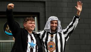 Alles easy: Newcastle-Fans freuen sich über die Übernahme ihres Klubs durch ein saudi-arabisches Konsortium