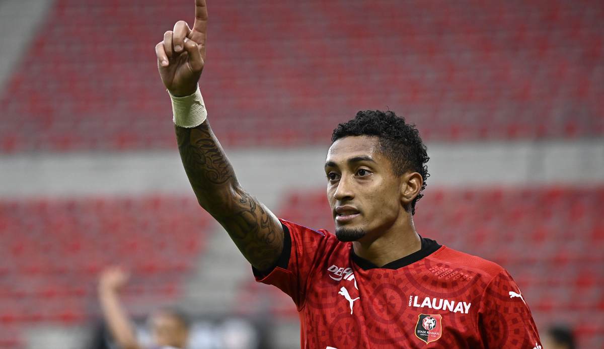 RAPHINHA: Absolvierte zwischen 2019 und 2020 36 Spiele für Stade Rennes