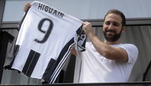 2016 wechselte Gonzalo Higuain für 90 Millionen Euro vom SSC Neapel zu Juventus.