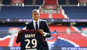 Schlappe 135 Millionen Euro legte Paris Saint-Germain 2017 für Kylian Mbappe vom AS Monaco auf den Tisch - wobei er im ersten Jahr technisch gesehen ja nur ausgeliehen war.