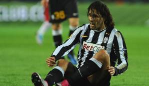 Amauri (damals 30 Jahre alt): Wechselte 2008 für stolze 22,8 Millionen Euro von Palermo zu Juve. Kam in der Hinrunde nur auf neun Einsätze, in denen er kein Tor erzielte. Wurde in der Winterpause an Parma verliehen.