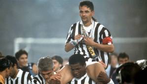 Roberto Baggio (Juventus Turin - 1990-95 / AC Milan - 1995-97 / Inter Mailand - 1998-2000).