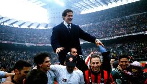 Unter Capello gewann Milan zwar bei drei Finalteilnahmen in Folge “nur” einmal die Champions League (94), dafür aber vier Meisterschaften in Serie, die erste (91/92) dabei ungeschlagen.