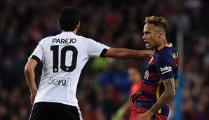 Dani Parejo und Neymar trafen am Wochenende aufeinander